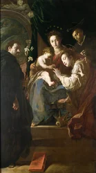 Mystische Hochzeit der Heiligen Katharina und des Christuskindes mit Peter dem Märtyrer, 1617-21